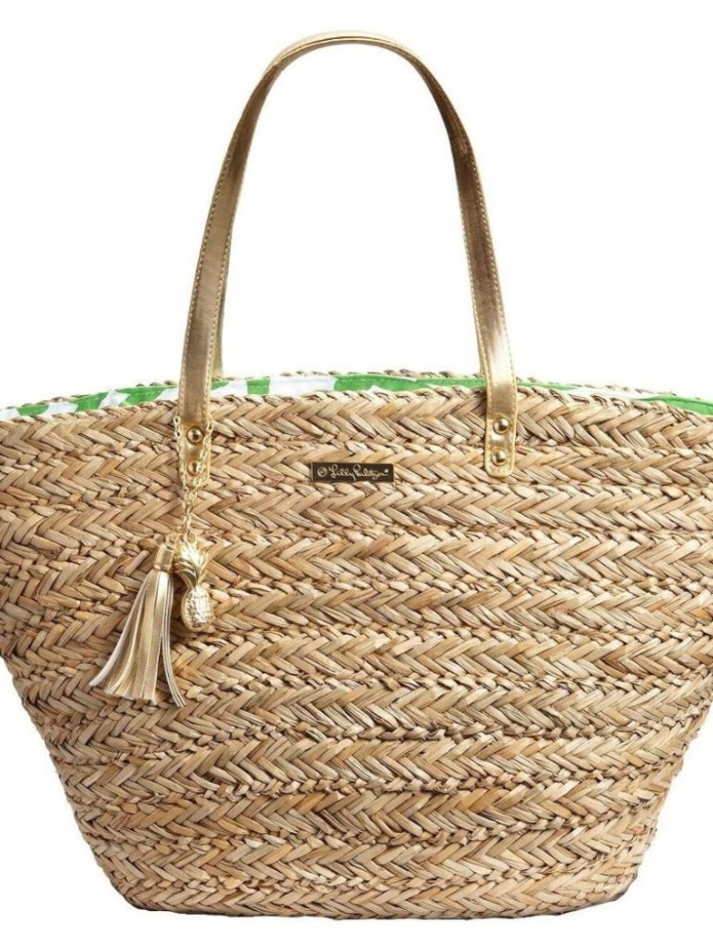 Lilly Pulitzer for Target straw tote bag